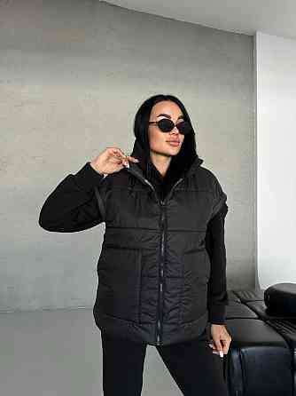 Женский теплый костюм тройка (жилетка+штаны+худи) Одесса