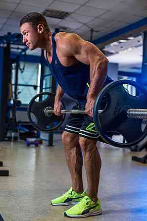 Штанга олімпійська чавунна на 180 кг Гантелі, гирі, штанги та диски набірні Київ