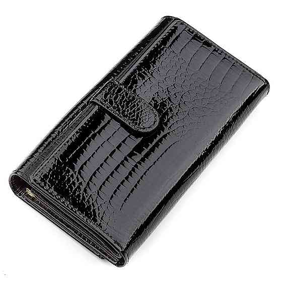 Кошелек женский ST Leather 18433 (S9001A) надежный Черный Киев