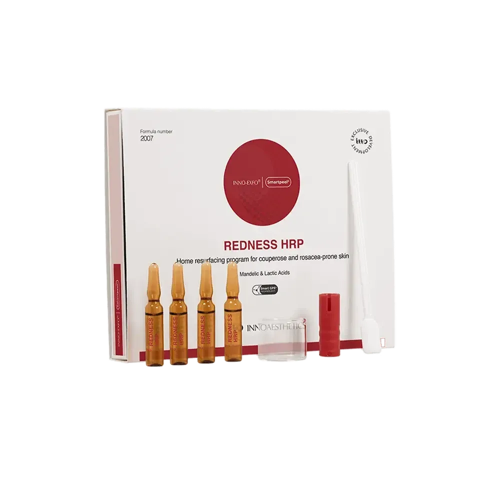 Домашний пилинг для кожи с куперозом и розацеа REDNESS PEEL HRP Innoaesthetics, 4х2 мл Днепр - изображение 1