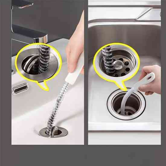 Тросик в виде ершика для чистки раковины и труб канализации Винница