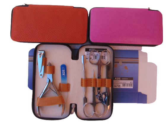Маникюрный набор KDS (7 предметов) 7105 с хрустальной пилочкой Киев