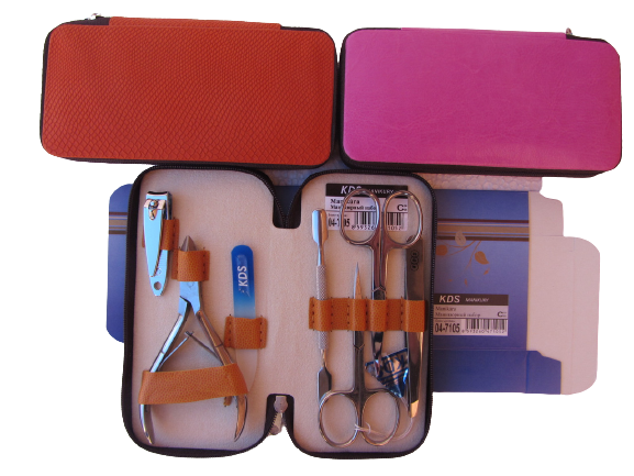 Маникюрный набор KDS (7 предметов) 7105 с хрустальной пилочкой Киев - изображение 2