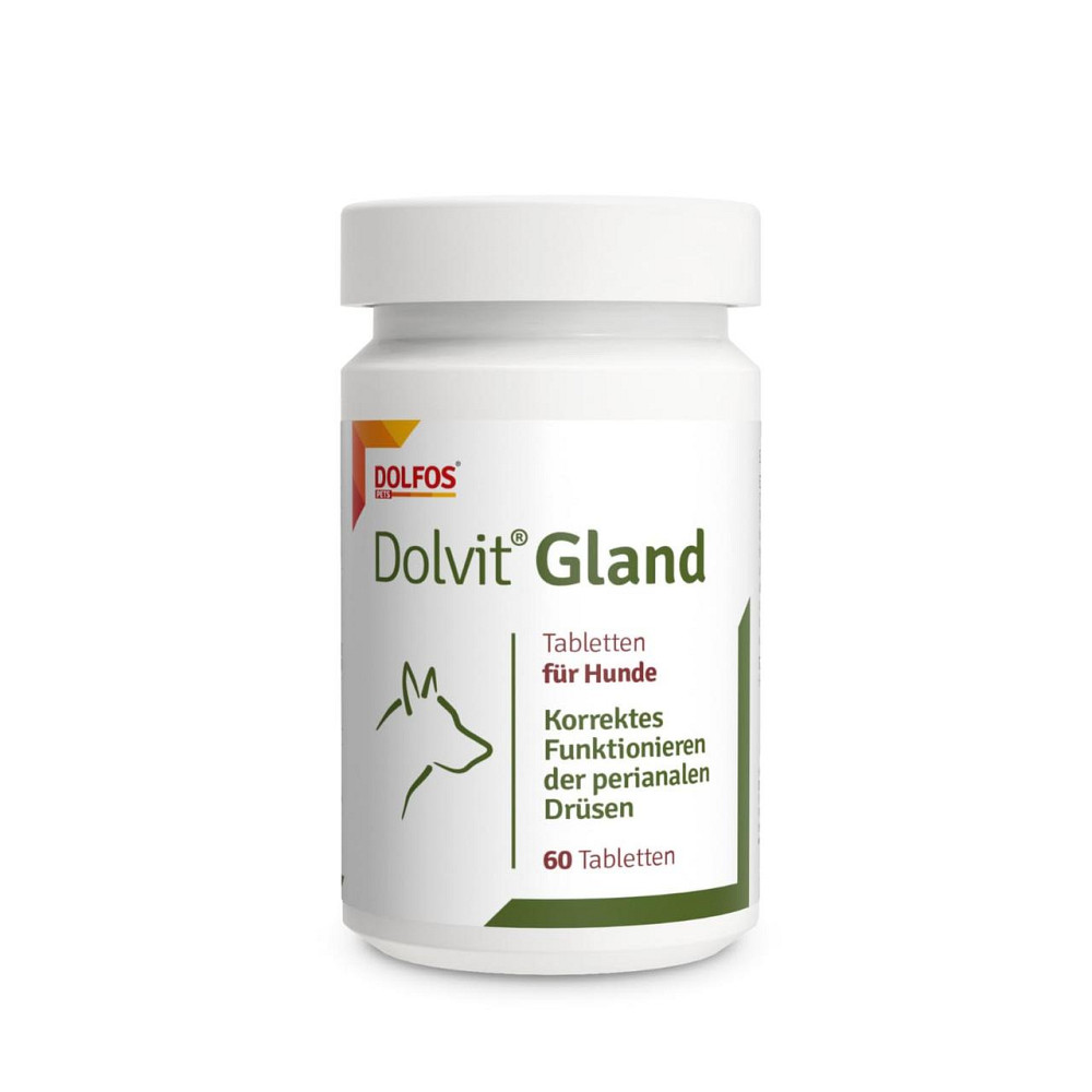 Вітамінний комплекс для собак Дольфос Dolvit Gland (Долвіт Гленд) для покращення функціонування періанальних залоз, 60 таблеток Вінниця - фото 1