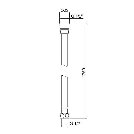 Шланг Lidz Niagara 09 1,75 м LDNIA09CRM35459 Chrome Київ