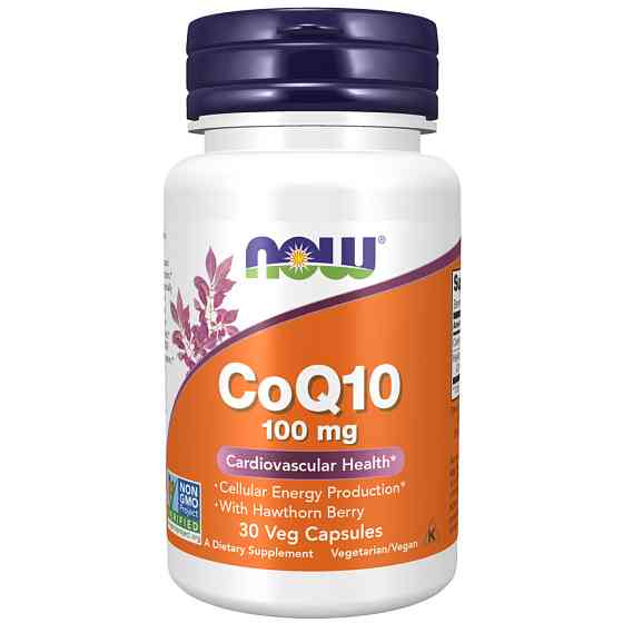 Коензим Q10 NOW Foods CoQ10 100 мг 30 капсул Луцьк