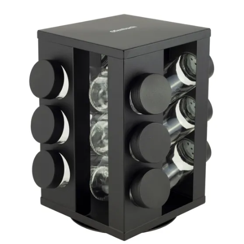 Набір ємностей для спецій 12шт на підставці чорний Ofenbach 101001 Житомир - фото 6