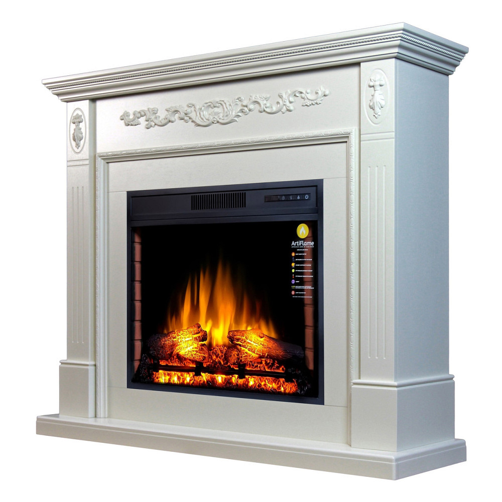 Камінокомплект ArtiFlame SOHO AF28S БІЛИЙ ДУБ (зі звуком) Львів - фото 2