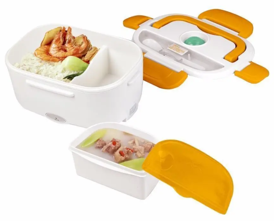 Ланч Бокс на Два Відсіка з Підігрівом Їжи від мережі 220 л Lunch box Коробка для Обеда Дніпро