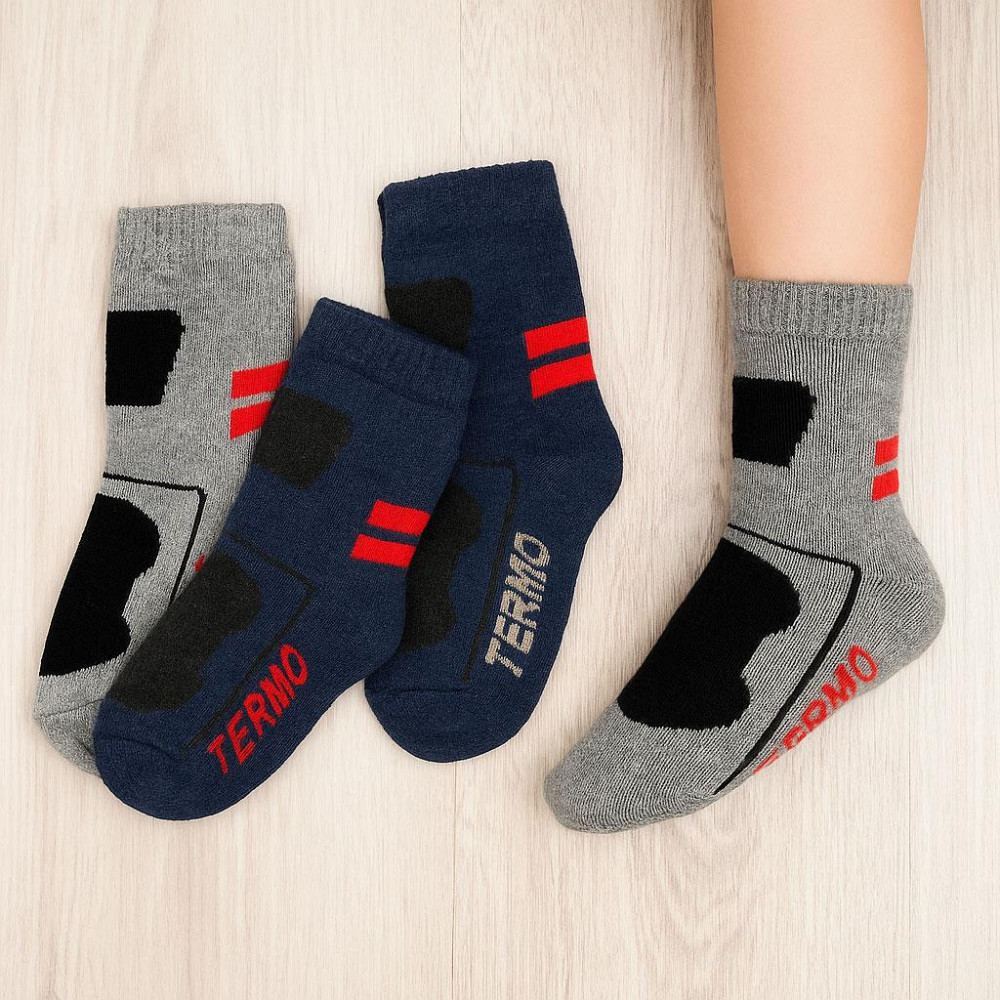 Детские шерстяные термоноски на 7-9 лет, Termo Socks / Теплые зимние носки для детей Киев - изображение 1