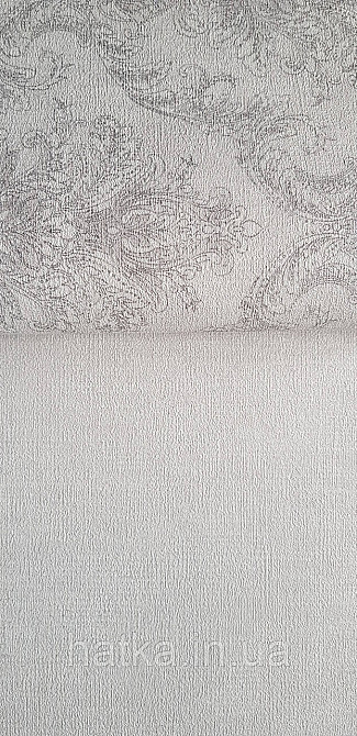 Шпалери вінілові на флізеліні Rasch Golden Hour метрові однотонні структурні під тканину мішковини світло-сірі Київ - фото 6