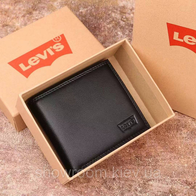 Чоловічий шкіряний гаманець Levis (4452) Київ - фото 8