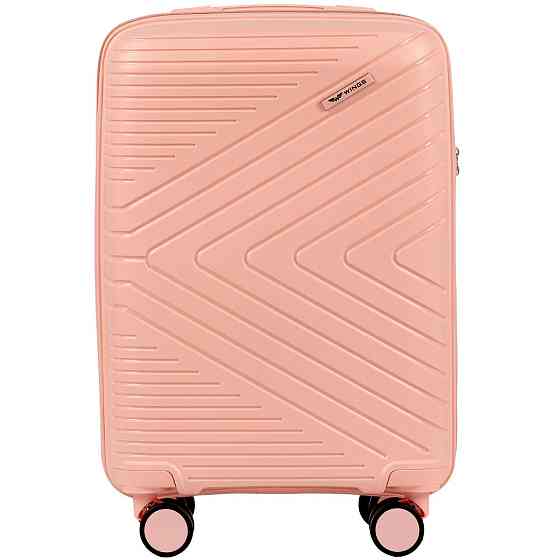 Валіза поліпропіленова WINGS 181-05 мала 55 см коралова Київ