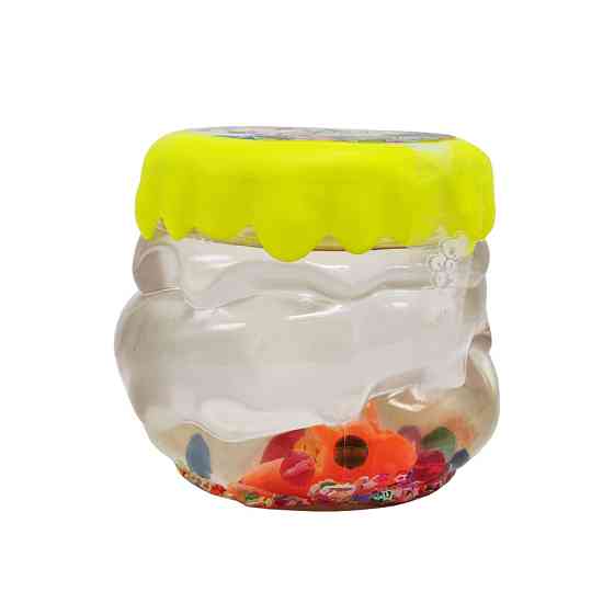 В'язка маса, слайм "Crystal Slime" CS-01-01U з намистинками Жовтий Вінниця