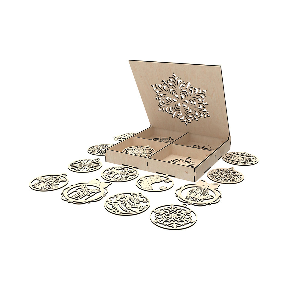 Набор новогодних игрушек EKOSTAR 20шт Киев - изображение 2