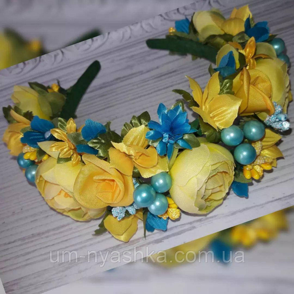 Віночок український жовто-блакитний Веночек украинский Кривий Ріг - фото 1