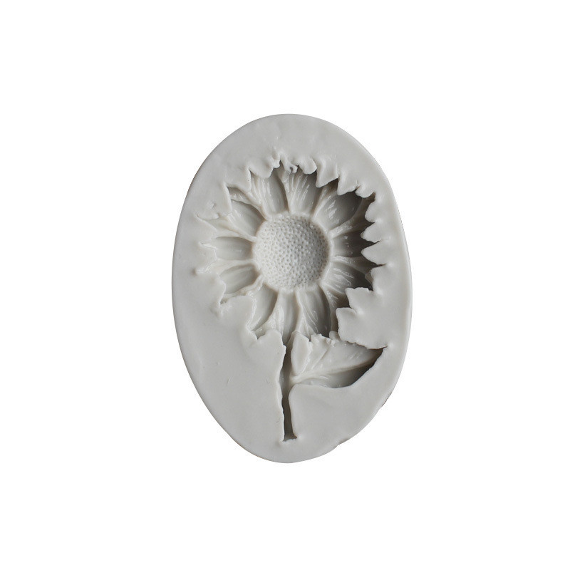 Молд силиконовый Подсолнух 78 на 53 мм серый Киев - изображение 6