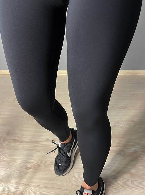 Лосины женские LADY HUREM 2513 утягивающий фигурный край ткань дайвинг ойшо широкий пояс чорные, черный, M Киев - изображение 20