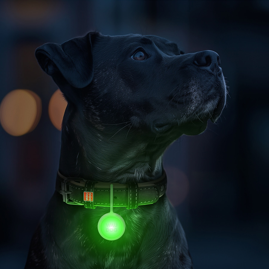 Ліхтарик для собак і котів WAUDOG LED, у силіконовому чохлі, що світиться, USB, Д 37 мм Київ - фото 7