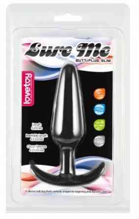 Анальная пробка - Lure Me Butt Plug L Black Sex Aura Киев