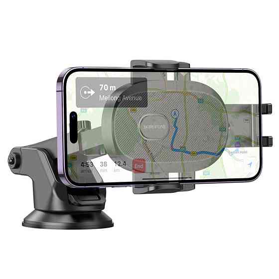 Автотримач для телефона BOROFONE BH93 Grand one-button car holder(center console) Black Киев