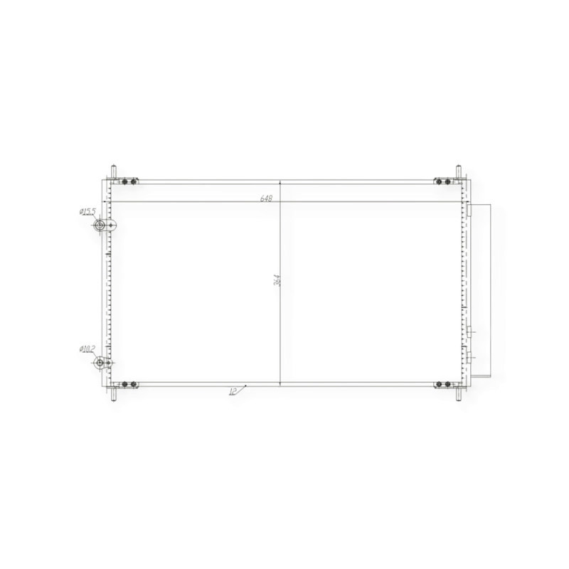 Радіатор Тойота Corolla, Yaris 10-кондиціонера Мукачево - фото 1