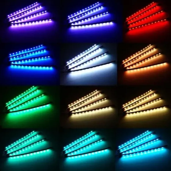 Универсальная RGB LED подсветка с микрофоном, экономичная, долговечная, для тюнинга авто: 50 000 час Киев