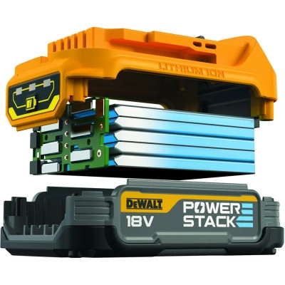 Шуруповерт DeWALT XR Li-Ion PowerStack 18V 2x1.7 Ач, 90 Нм, 0-650/0-2000 об/мин (DCD800E2T) Винница - изображение 4