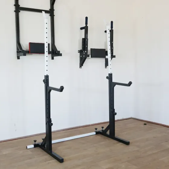 Стойки под штангу 40 на 40 мм со страховочными регулируемыми упорами Киев