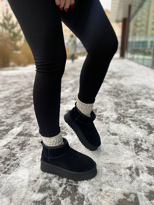 Stilli Угги жіночі STILLI 250-1 чорні (зима, замша натуральна) (6144) Коломия - фото 8