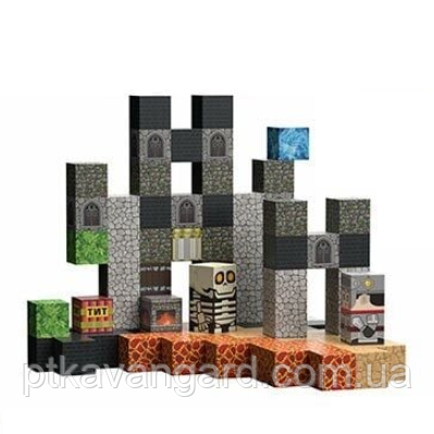 Магнітні кубики конструктор чорний замок 96 блоків magnetic building blocks FD 136-64 Хмельницький - фото 1