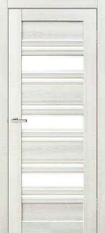 Міжкімнатні двері Оміс Dora 03 Дуб Білий сатин 900х2000 мм Київ - фото 1