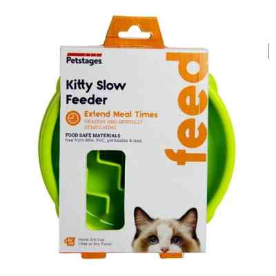 Посуда для собак Outward Hound Миска-лабиринт Fun Feeder волна XS салатовая (0700603697170) Винница