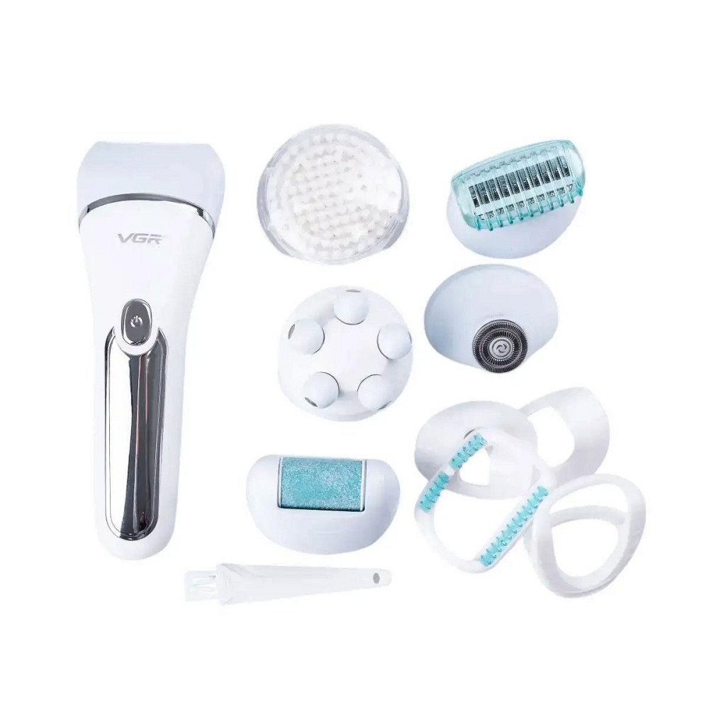 Беспроводной эпилятор для лица и тела для женщин 6 в 1 домашний триммер для волос USB VGR HP-V-733-BL Киев - изображение 7