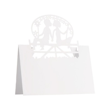 Рассадочные карточки на свадьбу 25 штук 9 на 6 см белый Киев - изображение 1