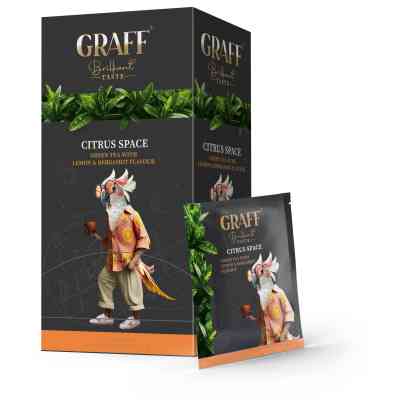 Чай Graff Citrus Space Зелений 20 пакетиків х 1.5 г (4820279610764) Вінниця