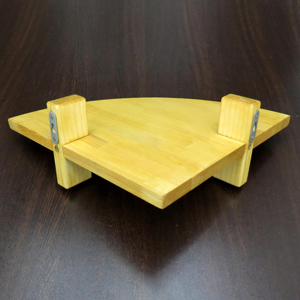 Угловая настенная полка 