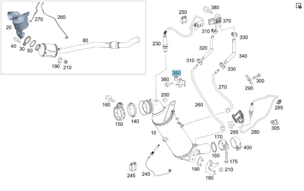 Mercedes-Benz  A6512300040 Утримувач шлангів датчика фільтра сажі E-class W212 SLK/SLC R172 C-Class W204 C-Class Coupe C204 C-Class Estate S204 S-clas Одеса - фото 10