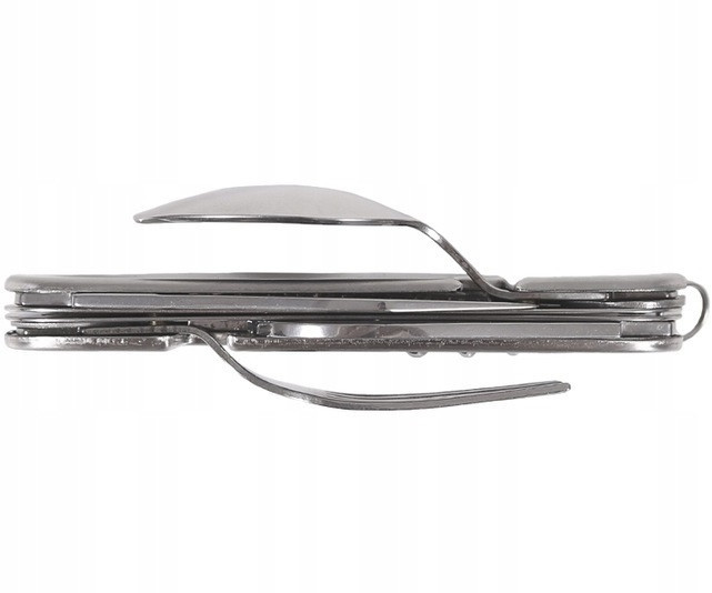 Туристичний Набір Столових приладів 6в1 + Чохол Mil-Tec від Sturm (14630000) Нержавіюча сталь Нововолинськ - фото 7