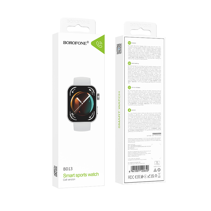 Смарт-часы BOROFONE BD13 42mm. 230 mAh. Smart sports watch (call version) Silver Одесса - изображение 2