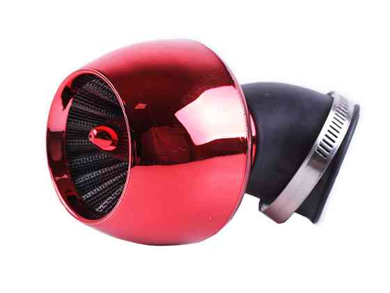 Фільтр нульовий "Турбіна" червоний Ø28 мм 45° Мукачево