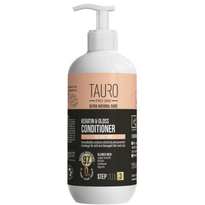 Кондиціонер для тварин Tauro Pro Line Ultra Natural Care Keratin &amp; Gloss 400 мл (TPL63609) Вінниця - фото 1