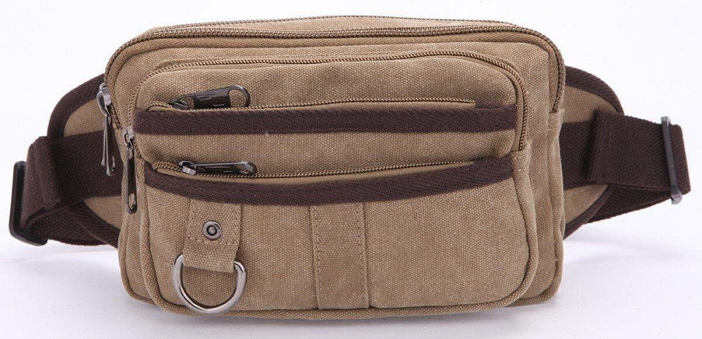 Бананка текстильная на пояс Vintage 20081 Хаки Киев - изображение 6