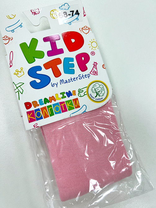 Колготи дитячі однотонні бавовняні арт.906 92-98, в кольорі Чернівці - фото 1