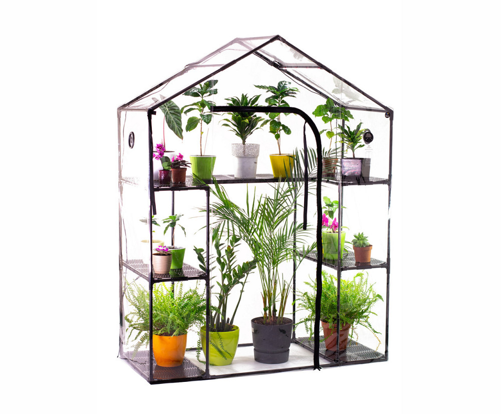 2х поверхова міні-теплиця з полицями під квіти для патіо та балкона, тераси Sezam Akrur (без LED осв Бориспіль - фото 2