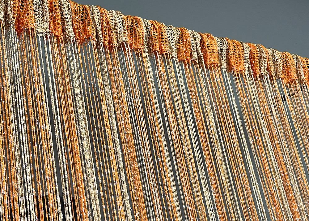 Штори-нитки з люрексом Помаранчевий з бежевим 300х300см 1 шт (61-119) Київ - фото 7