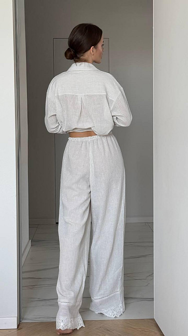 Женский домашний комплект тройка Бежевый S Харьков - изображение 3