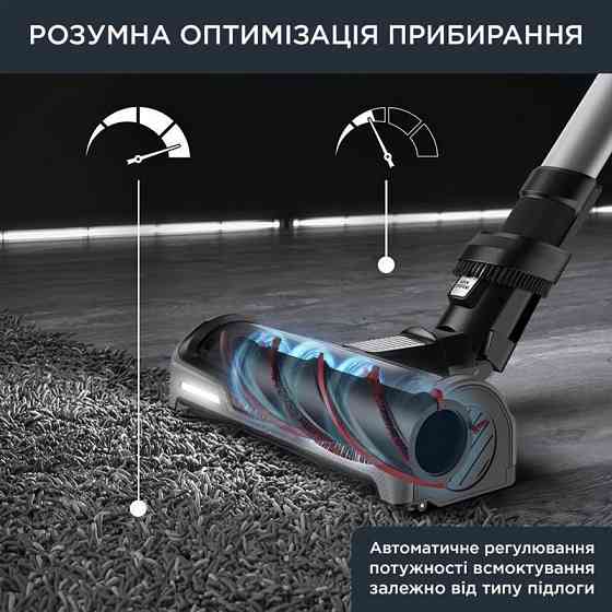 Акумуляторний пилосос Rowenta X-Force Flex 14.60 Auto Animal RH9958WA чорний, сірий Харків