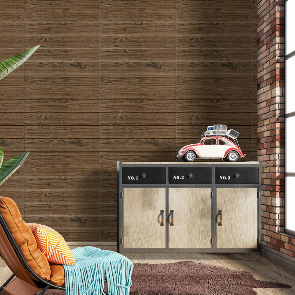 Декоративна 3D панель самоклейка 700х700х5мм Темний дуб (083) SW-00000018 Дніпро - фото 5