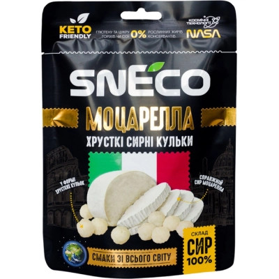 Сыр сушеный snEco Моцарелла 30 г (4823095809190) Винница - изображение 1